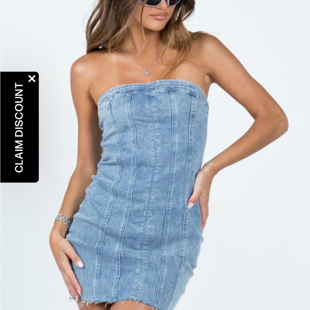 Houser mini dress denim